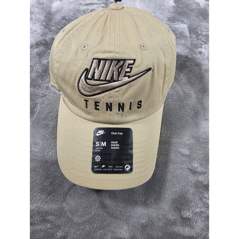 NEW NIKE Club Unstructured Cap Swoosh Hat Team Gold Sz Adult S/M